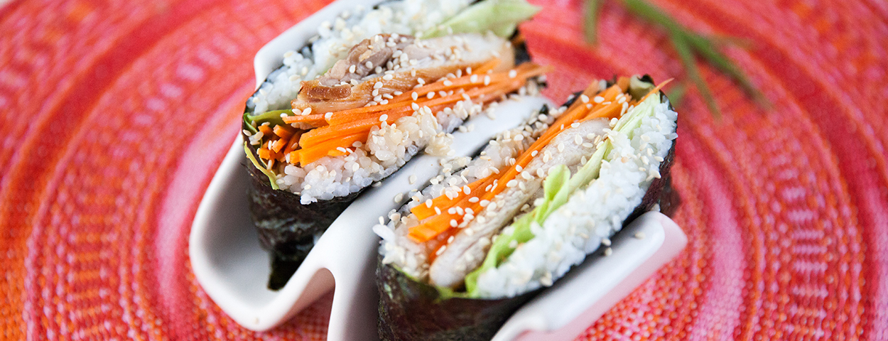 Chicken Teriyaki Sushi Sandwiches