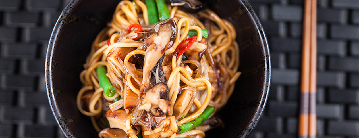 Mushroom and Black Bean Stir Fry