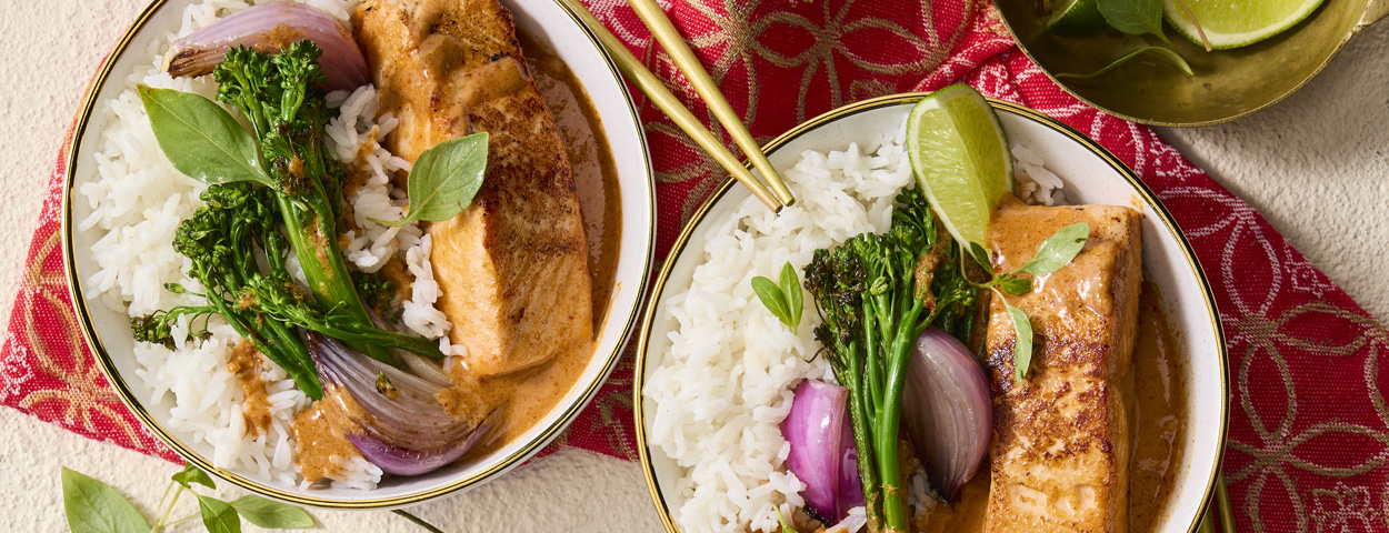 Thai-Style Red Curry Salmon