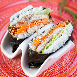 Chicken Teriyaki Sushi Sandwiches