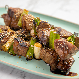 Honey Soy Beef Skewers