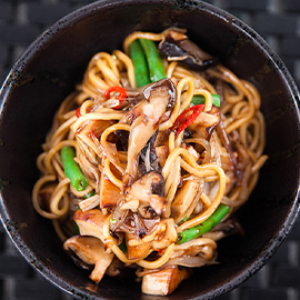 Mushroom and Black Bean Stir Fry