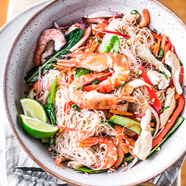 Singapore Vermicelli Noodle Stir Fry