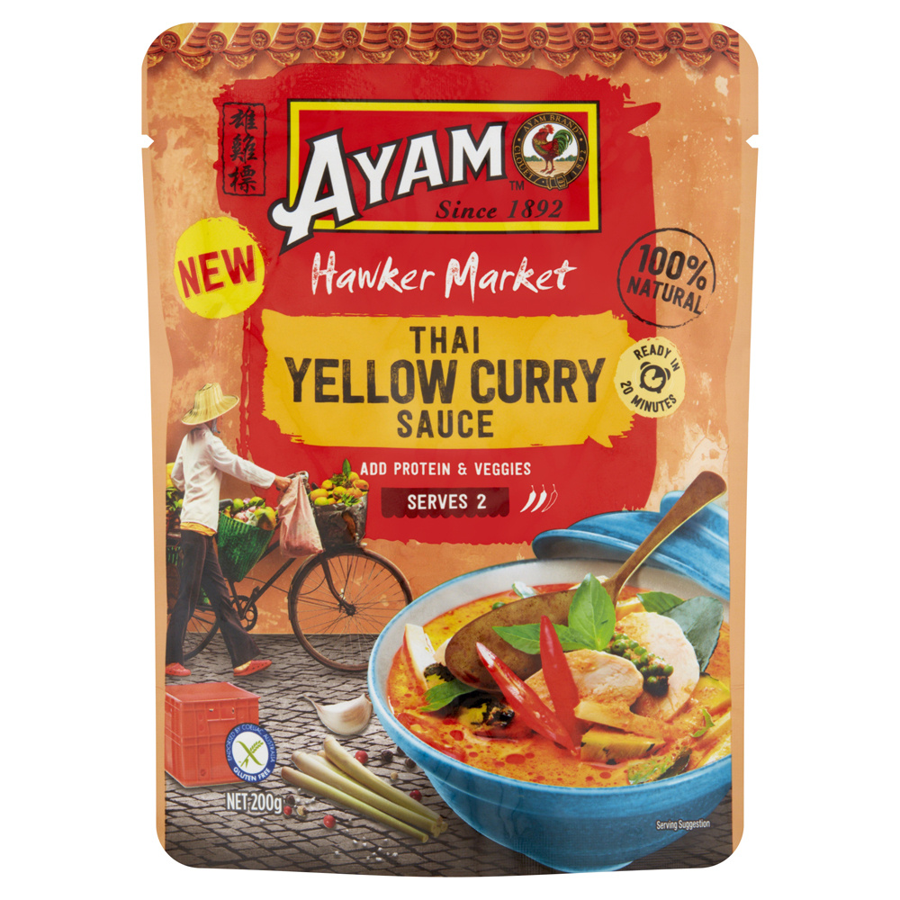 Hawker Market Thai Yellow Curry Sauce 200g x 6