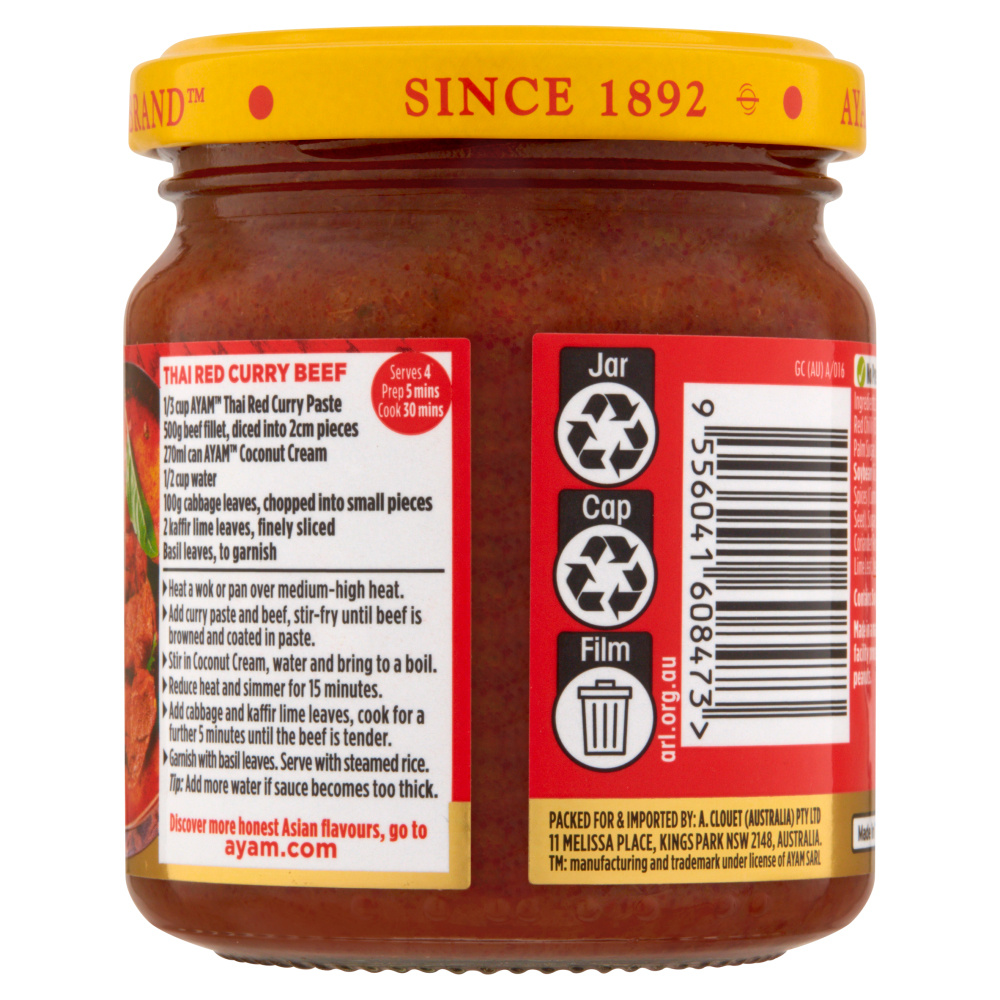 Thai Red Curry Paste 195g x 6