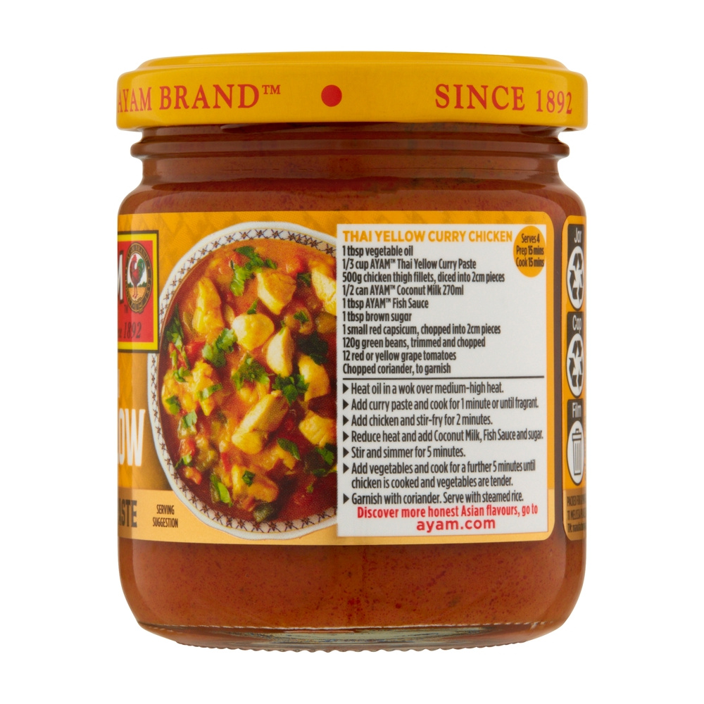 Thai Yellow Curry Paste 185g x 6