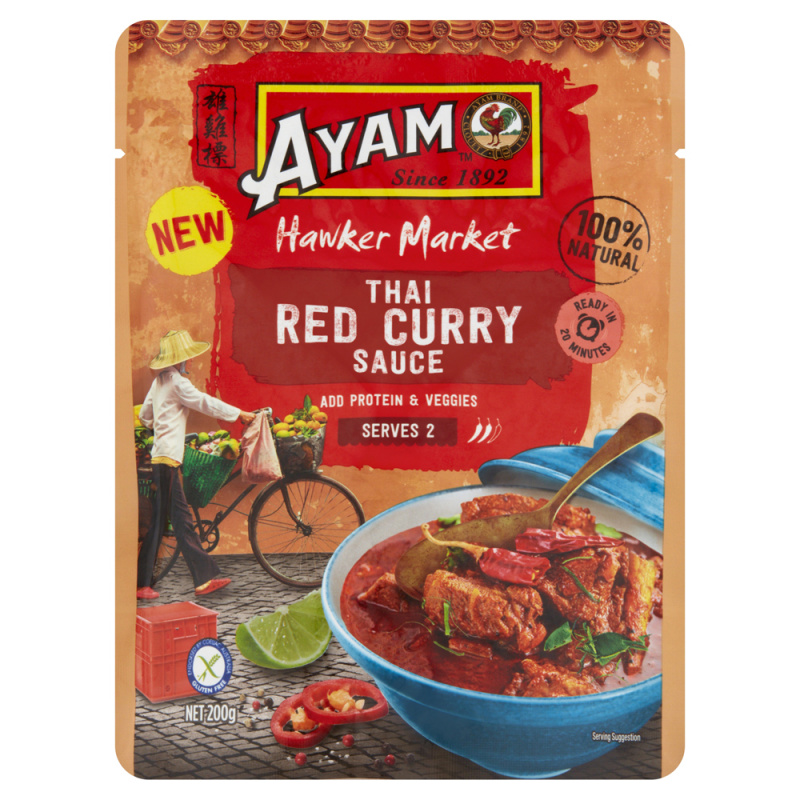 Hawker Market Thai Red Curry Sauce 200g x 6