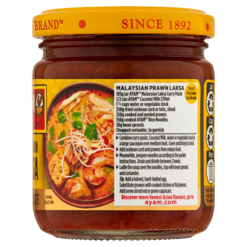 Malaysian Laksa Curry Paste 185g x 6