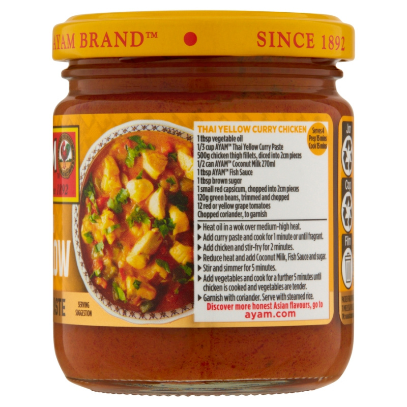 Thai Yellow Curry Paste 185g x 6