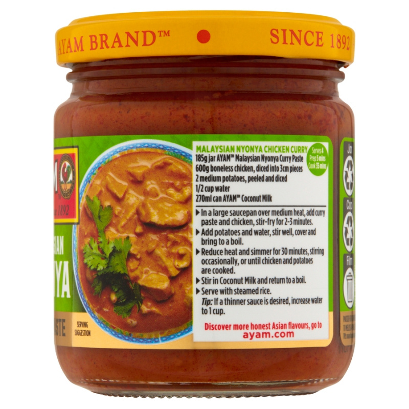 Malaysian Nyonya Curry Paste 185g x 6